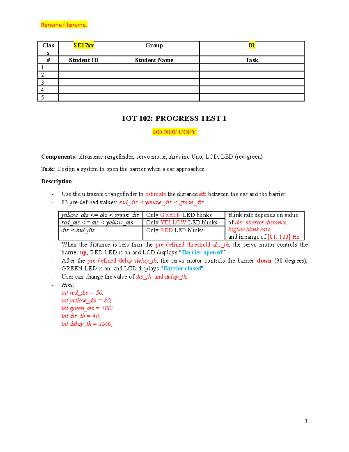 2023 Fall Progress test 1 01 SE17xx Gy - Rename filename. Clas s SE17xx ...