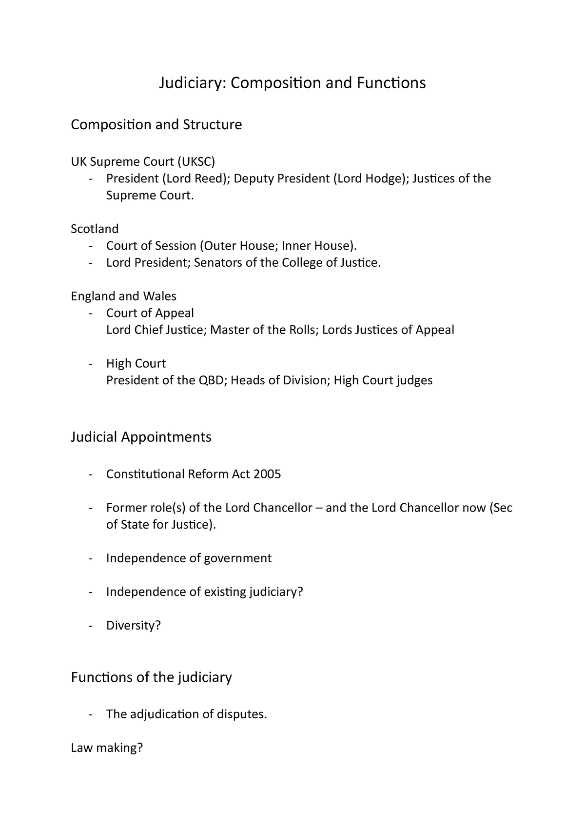 judiciary assignment pdf