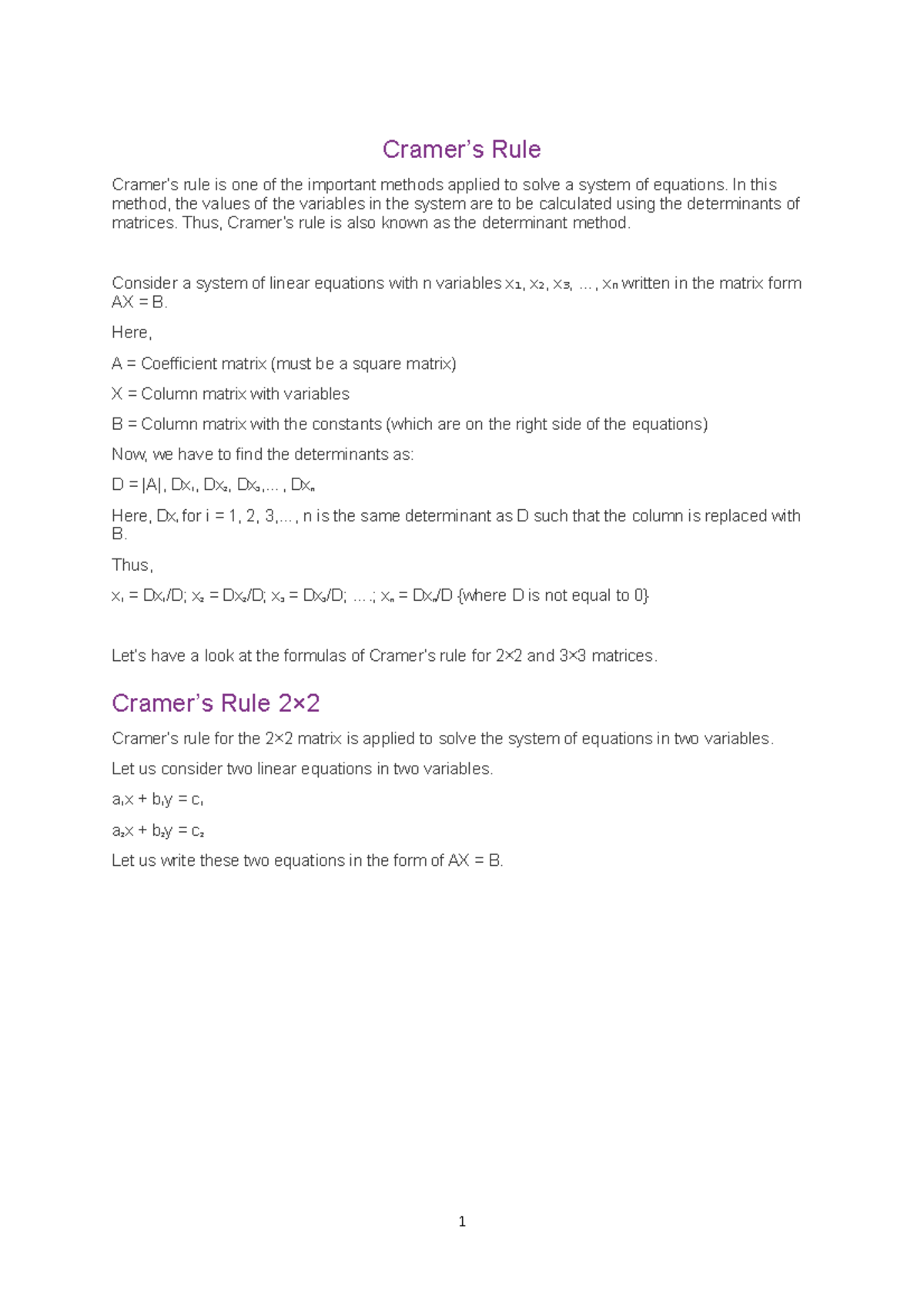 4-3-more-examples-of-cramer-s-rule-cramer-s-rule-cramer-s-rule-is-one