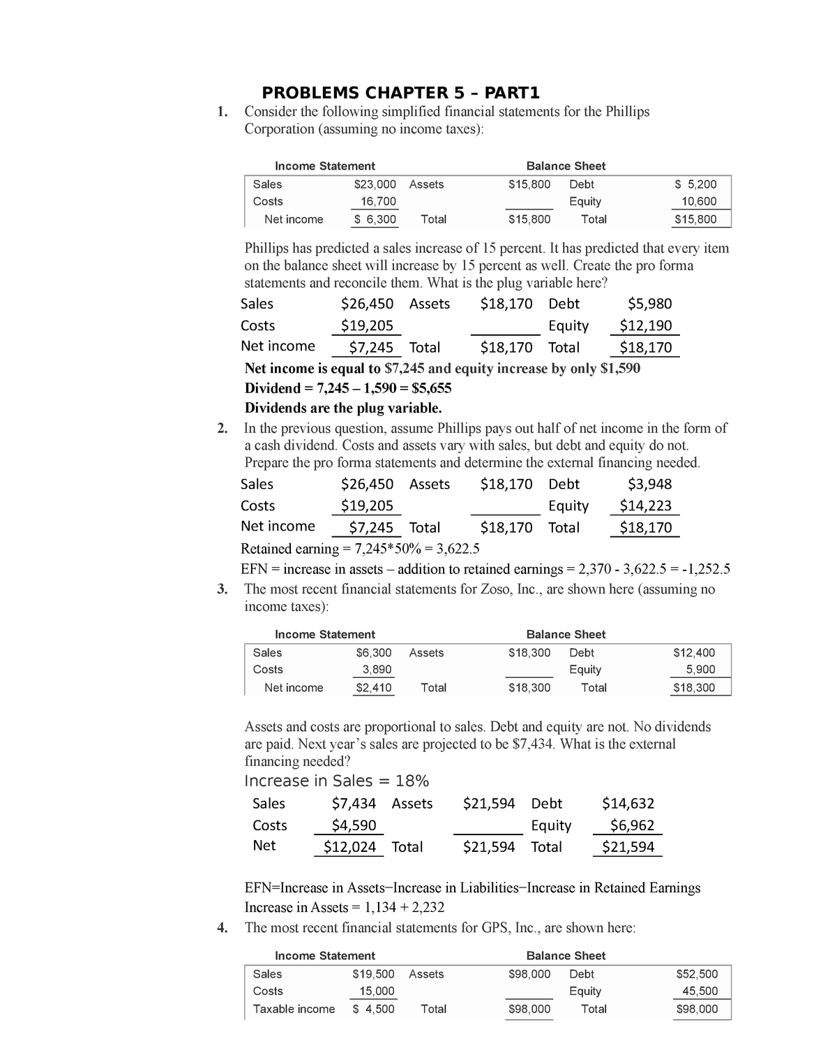 Problems Chap5 part1 PROBLEMS CHAPTER 5 PART 1 Consider The 