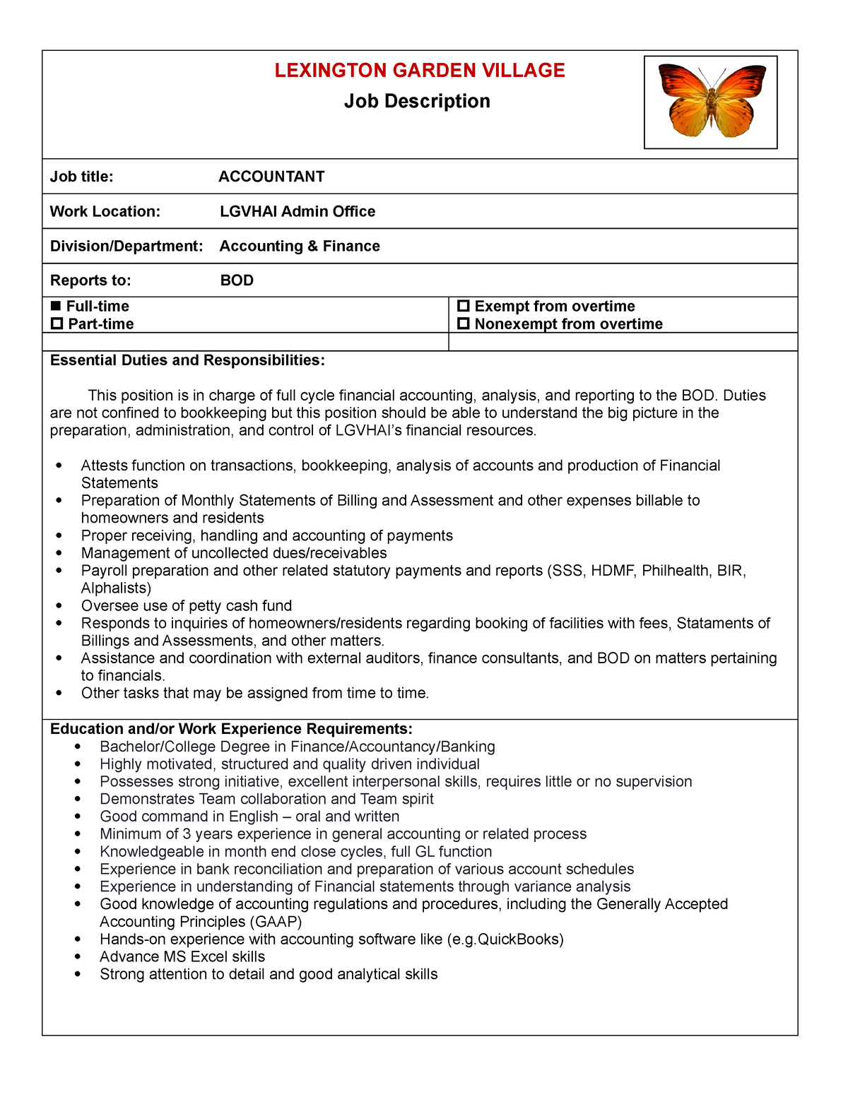 Job Description Template Accountant LEXINGTON GARDEN VILLAGE Job   Thumb 1200 1553 