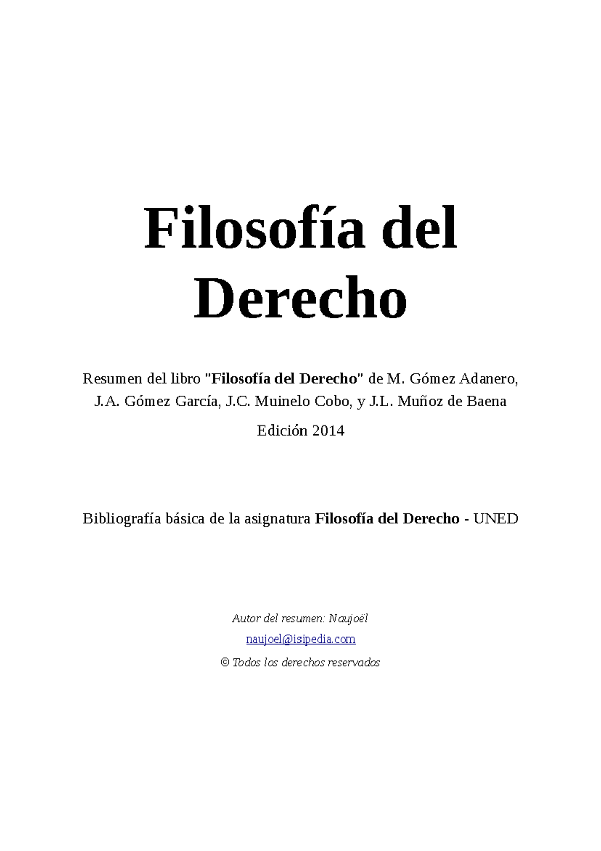 Filosof A Del Derecho - Filosofía Del Derecho Resumen Del Libro &quot ...