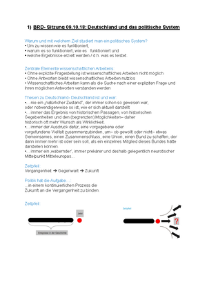 Einfuhrung In Das Politische System Der Brd Wwu Studocu