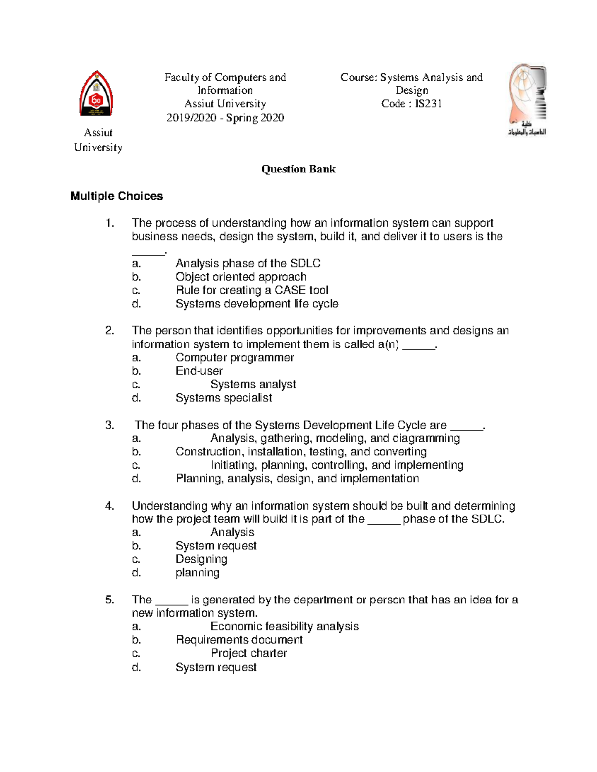 system-analysis-and-design-question-bank-course-systems-analysis