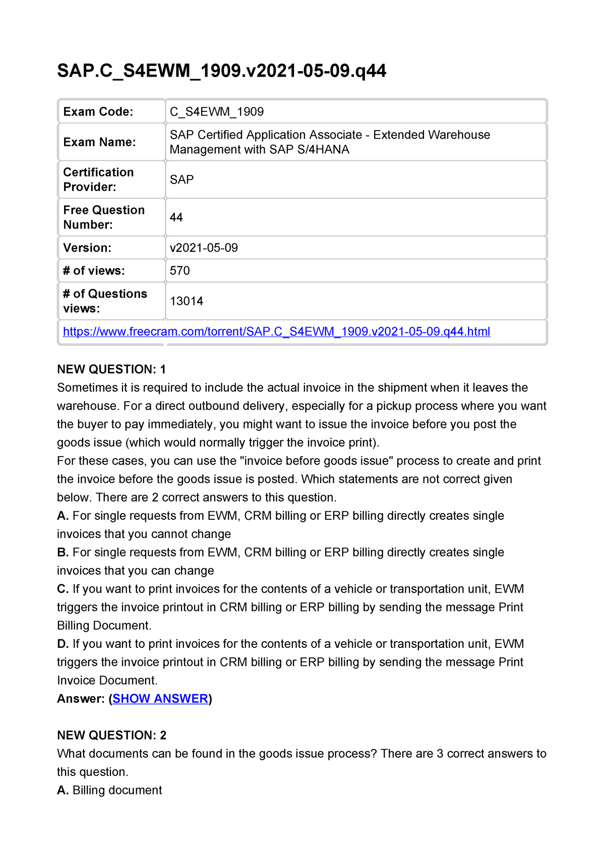 SAP.C S4EWM 1909 - SAP EWM Is Part Of SAP AG's Supply Chain Management ...