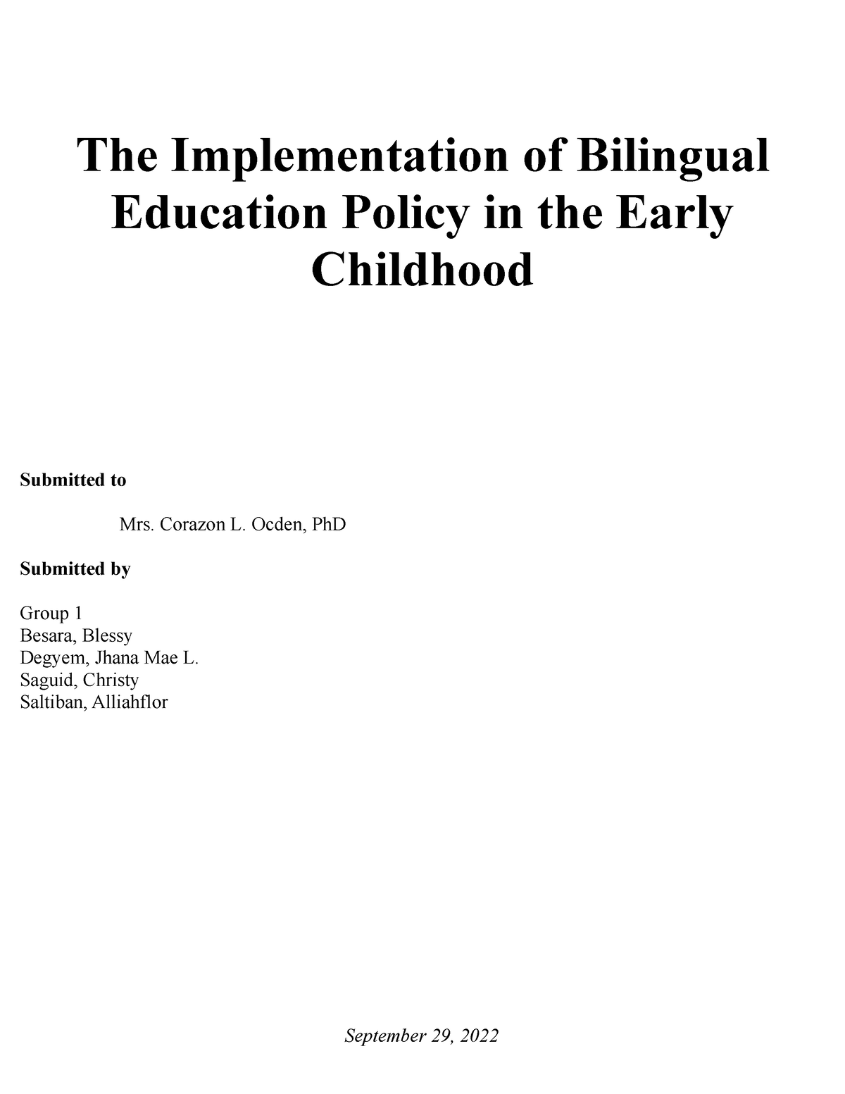 thesis on bilingual education