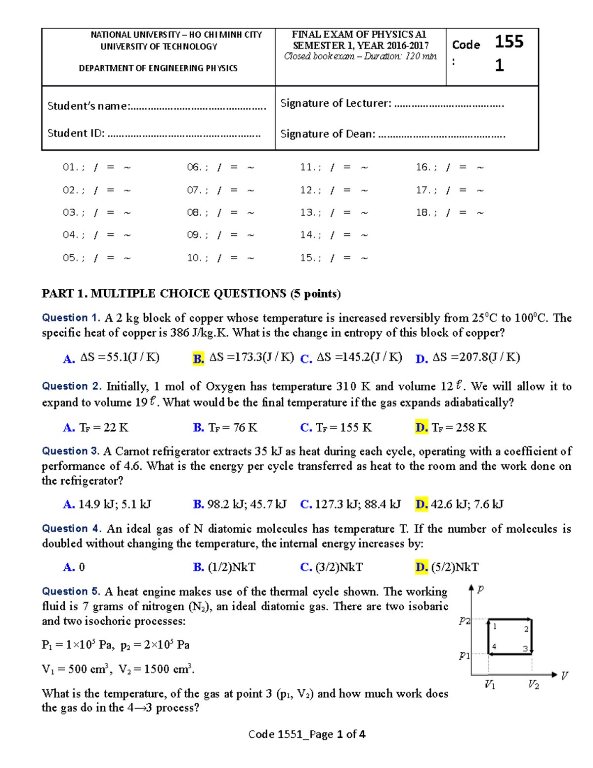 Final Exam 2016-2017 - Previous Tests - NATIONAL UNIVERSITY – HO CHI ...