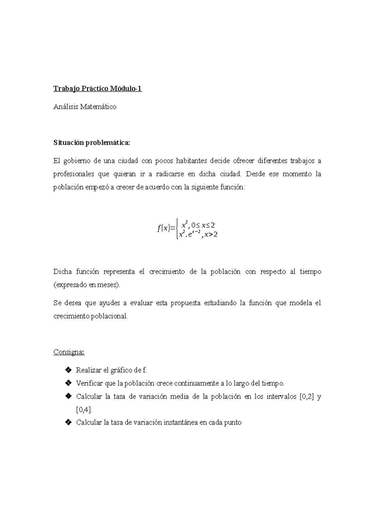 Trabajo Práctico Módulo 1 - Trabajo Práctico Módulo- Análisis ...