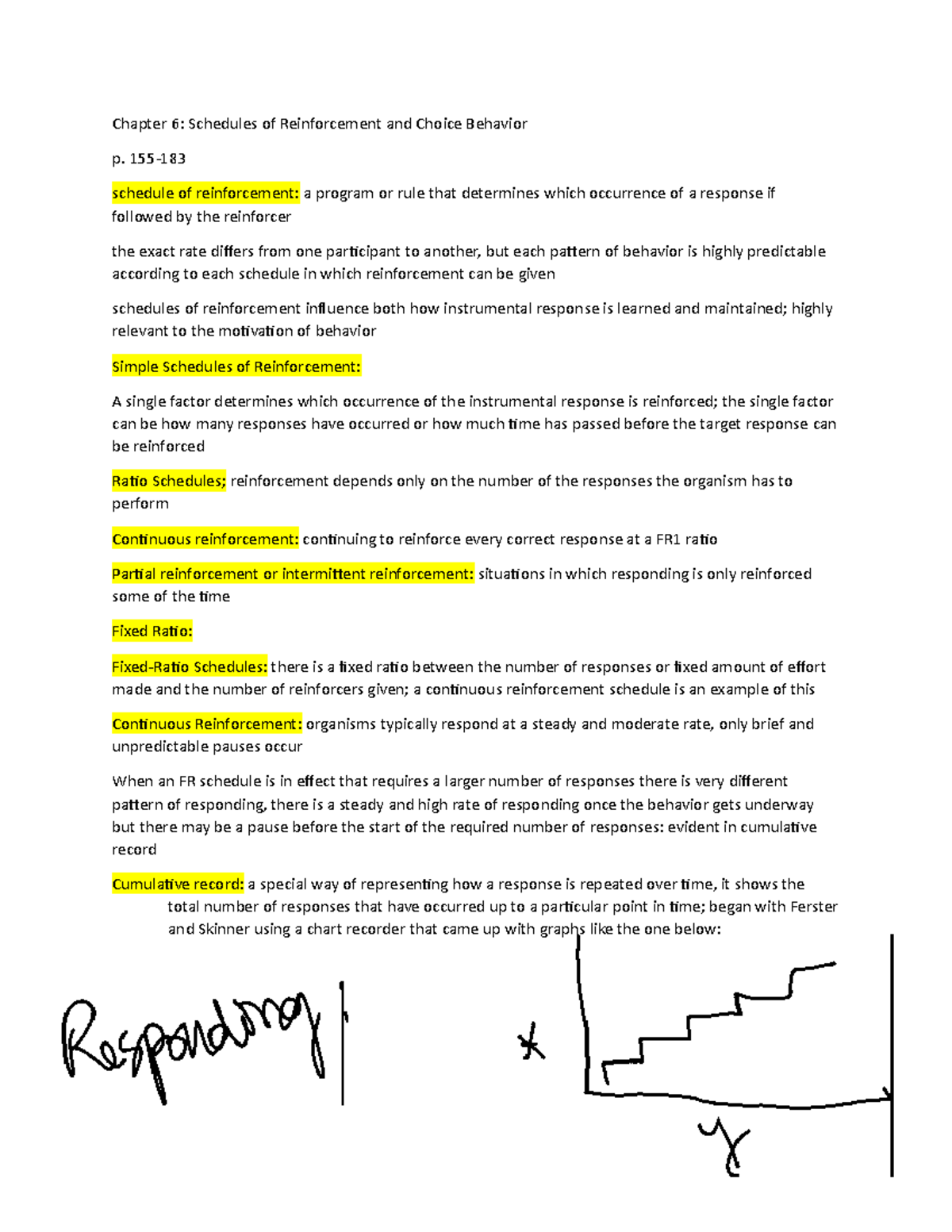 Chapter 24 schedules of reinforcement 2403 - PSYC 2403 - Principles Regarding Schedules Of Reinforcement Worksheet