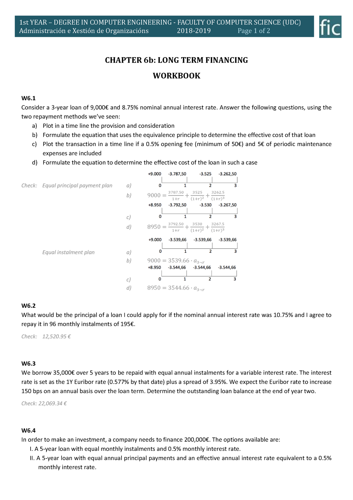 Workbook Ch 6b L.t. Financing - Warning: TT: Undefined Function: 32 ...