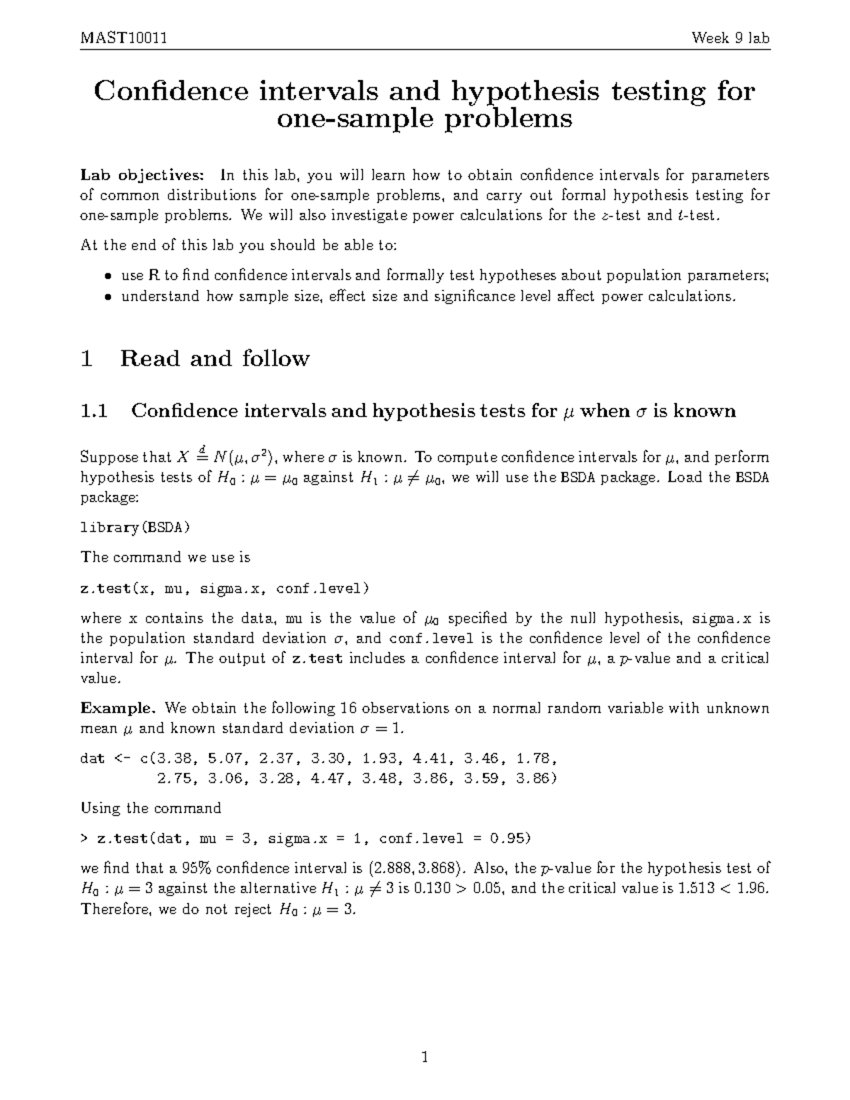 experimental design and data analysis unimelb