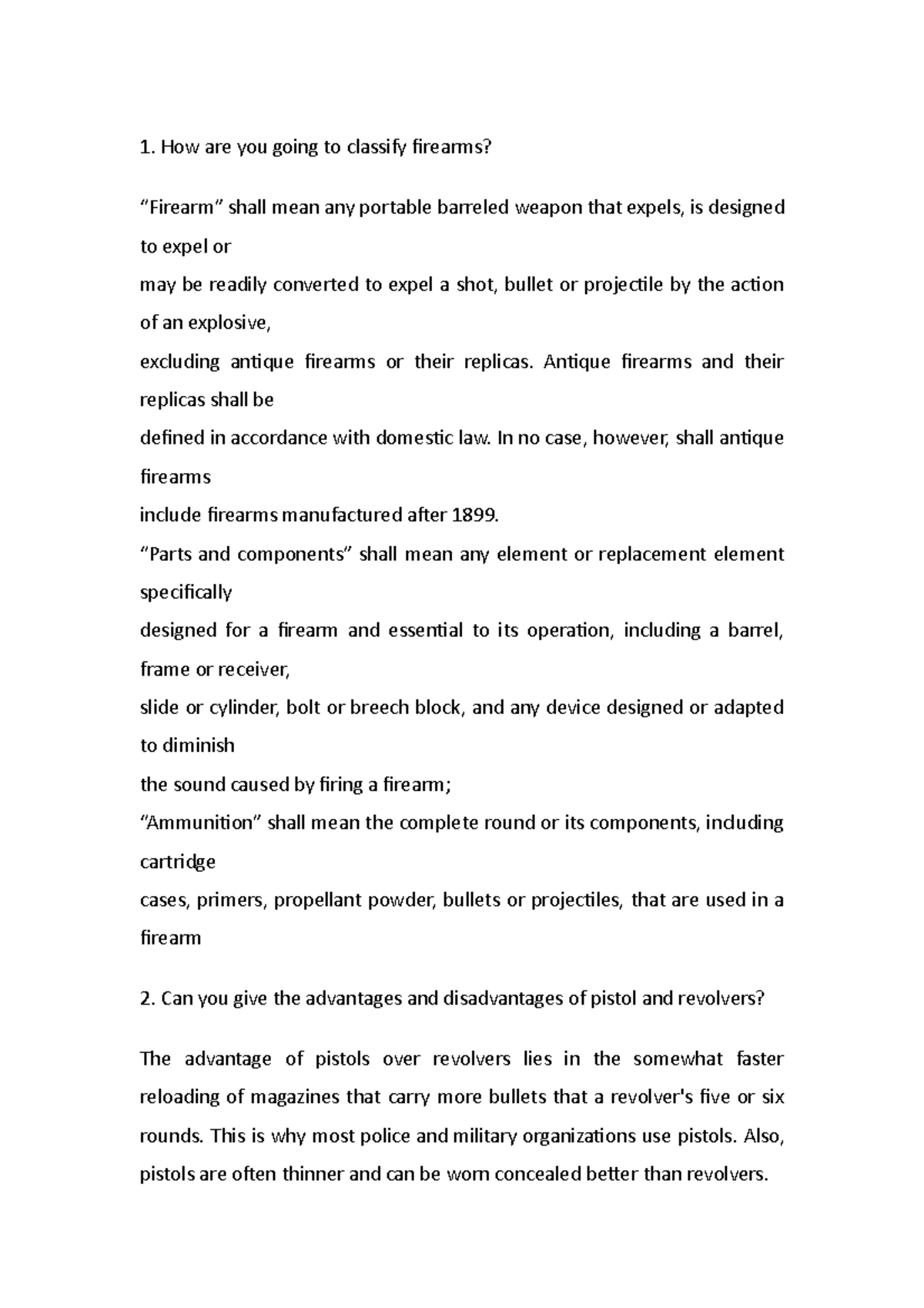 F2 - English-Writing-2.2 - How are you going to classify firearms ...