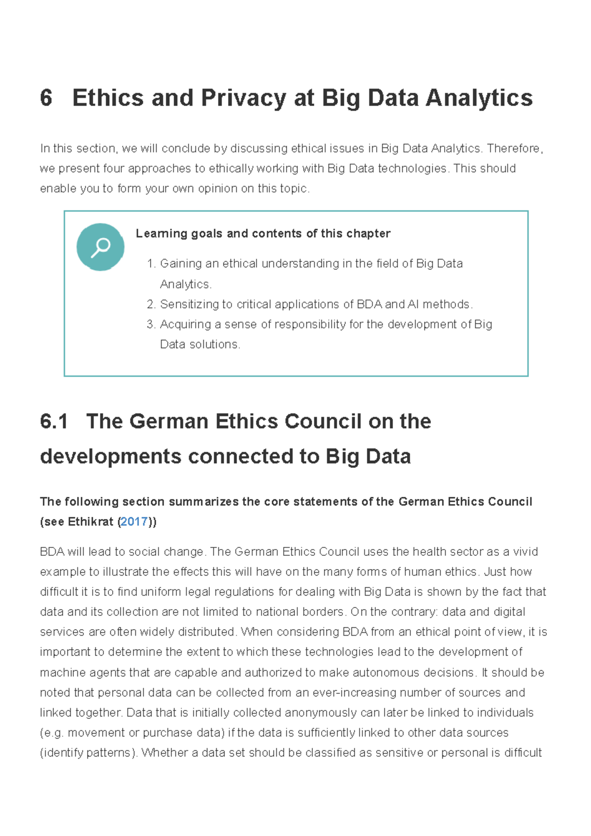 big data ethics case study