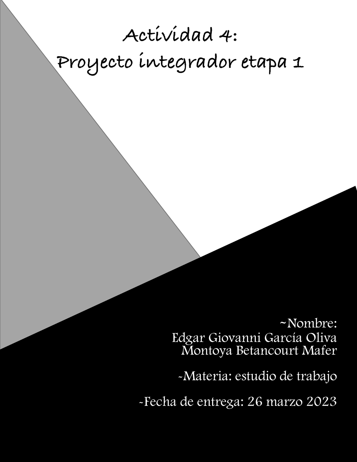 EGGO ACT4( Proyecto Integrador 1) - Actividad 4: Proyecto Integrador ...