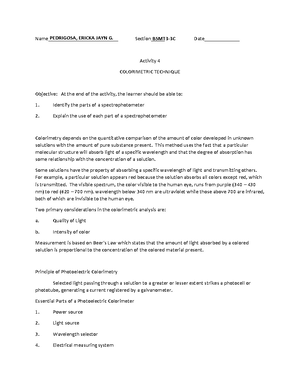 Answer Sheet 4 D'S Model - Chemistry - ANSWER SHEET - THE 4 D’S MODEL A ...