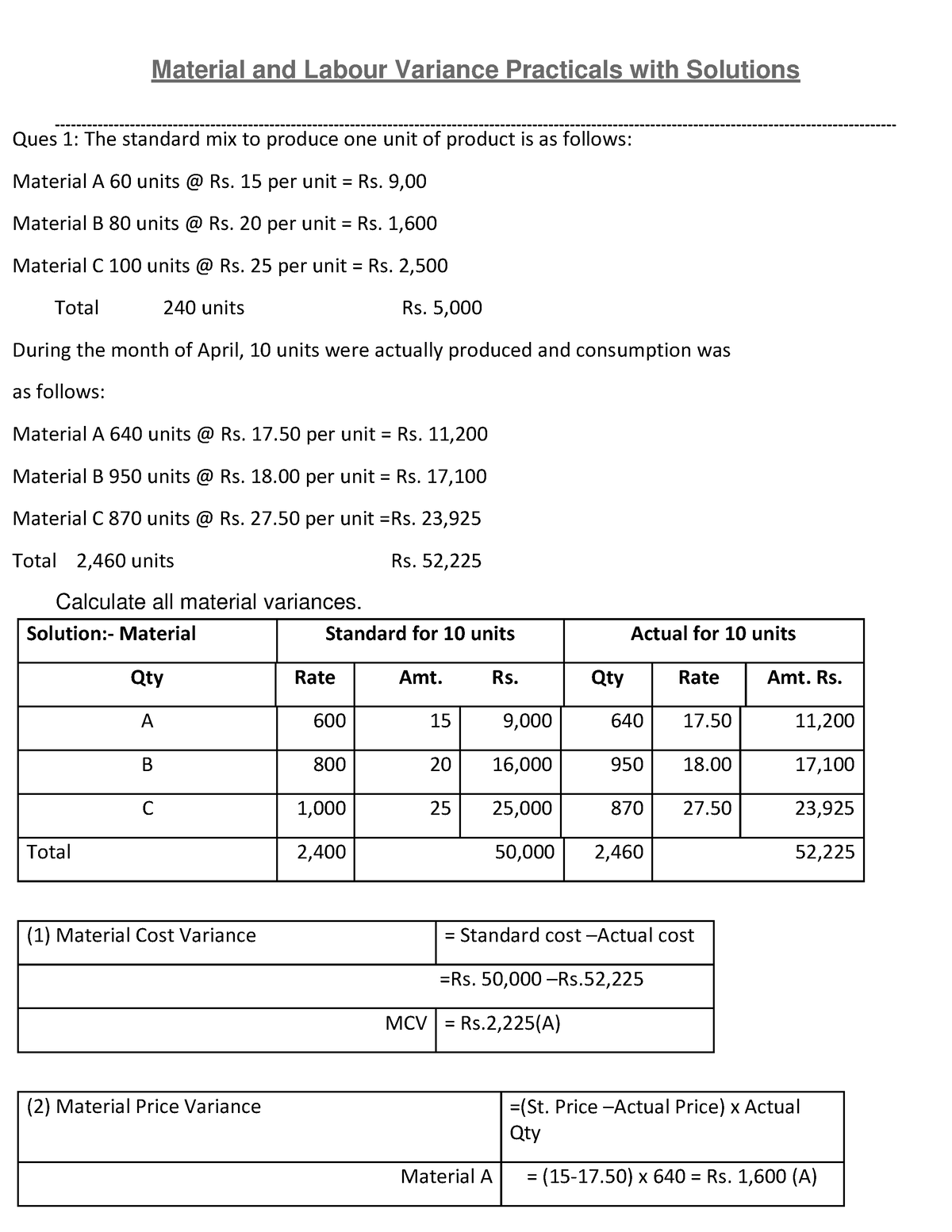 standard-costing-with-solutions-material-and-labour-variance