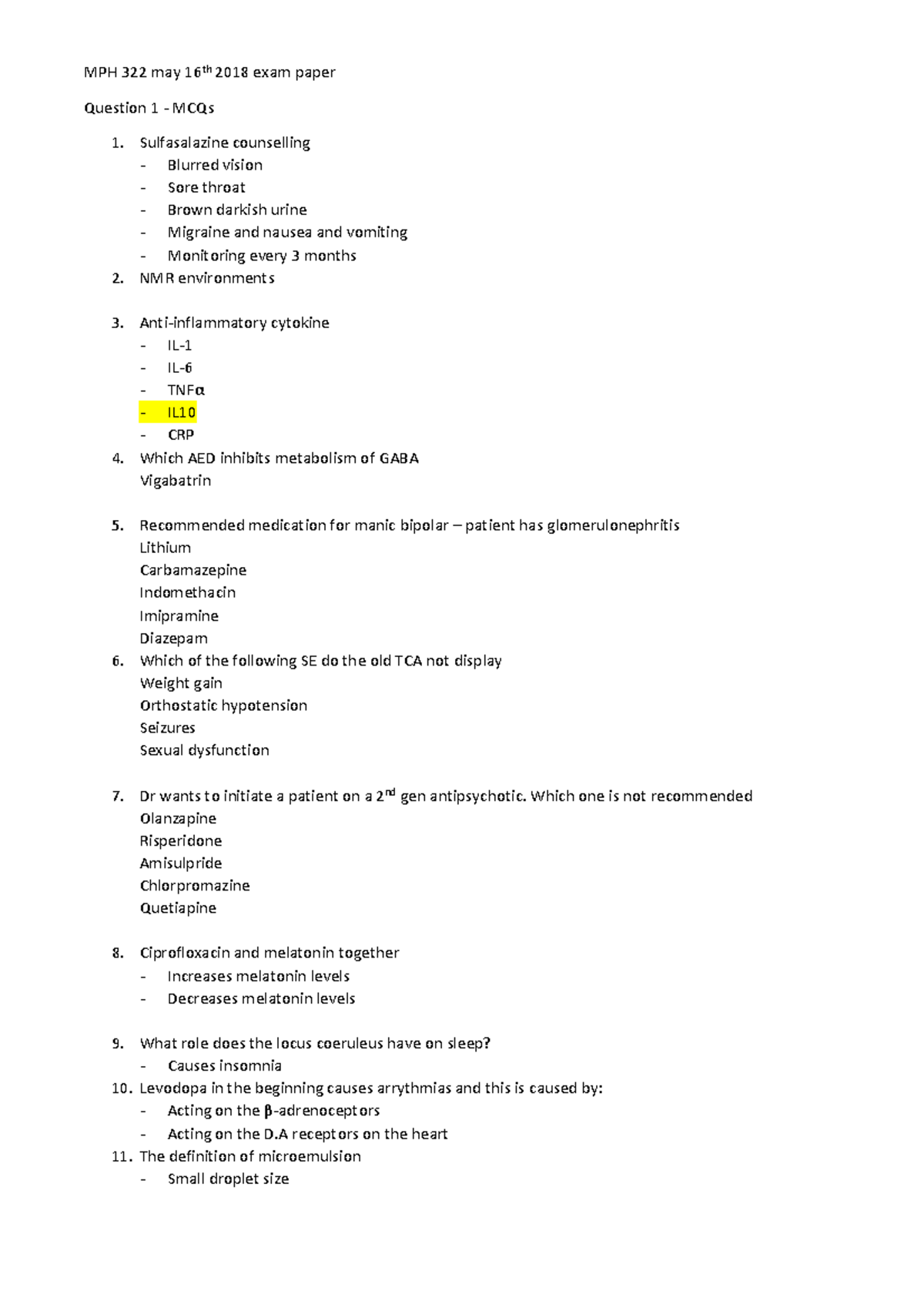 MPH 322 may 16th 2018 exam paper - MPH 322 may 16th 2018 exam paper ...