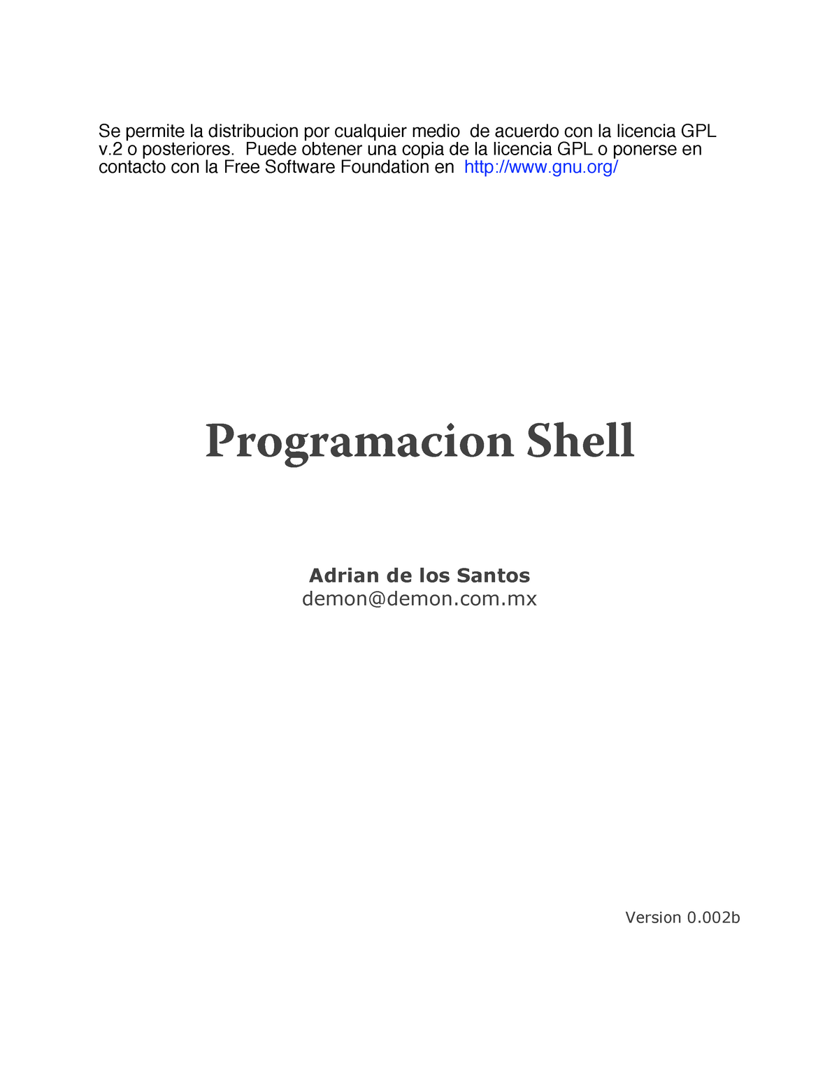 Guia-shell - Guia De Programacion En La Shell - Se Permite La ...