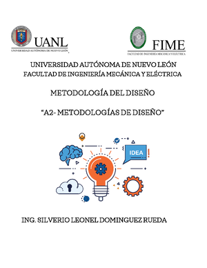 Reporte 2 Metodología del Diseño - Universidad Autónoma de Nuevo León ...