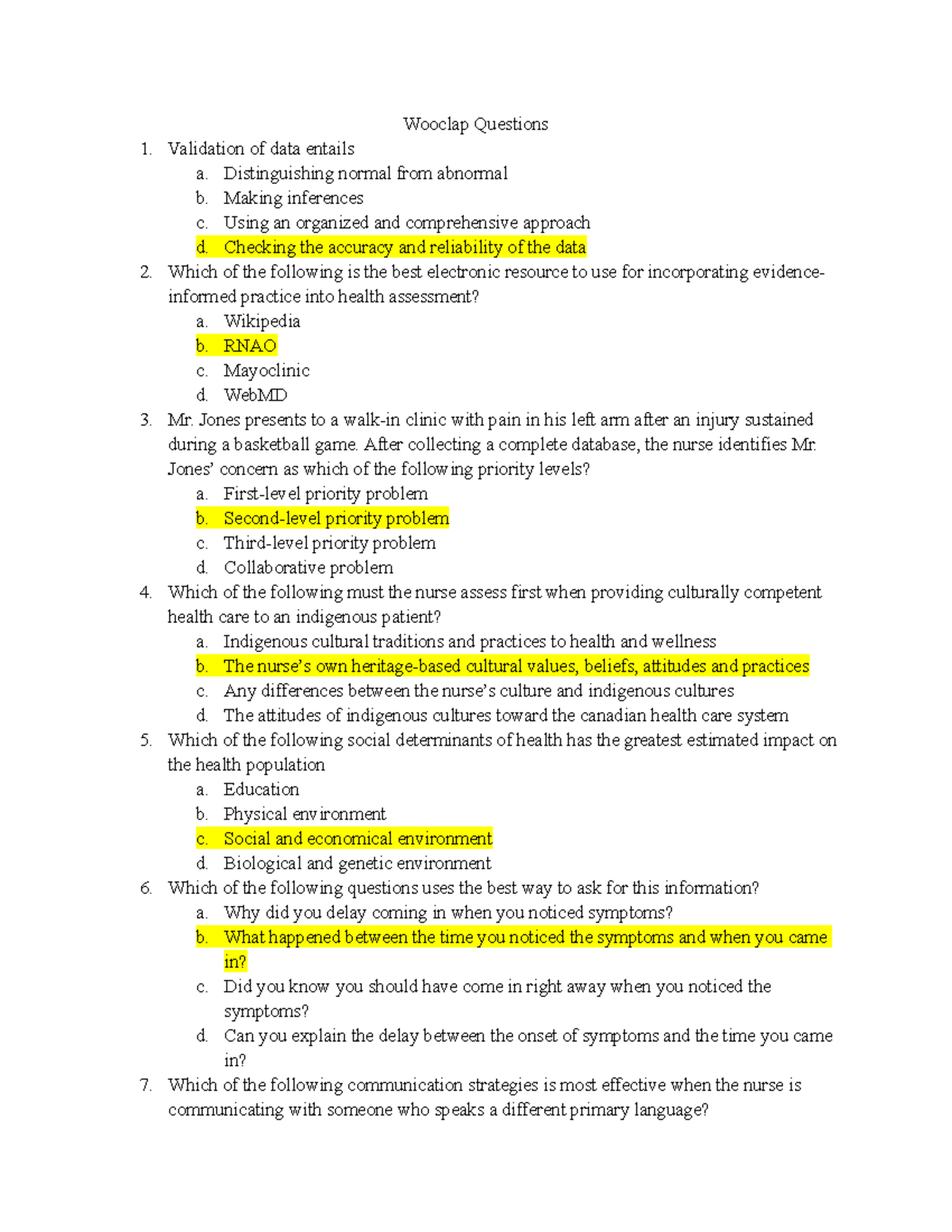 midterm practice questions - Wooclap questions - Wooclap Questions ...