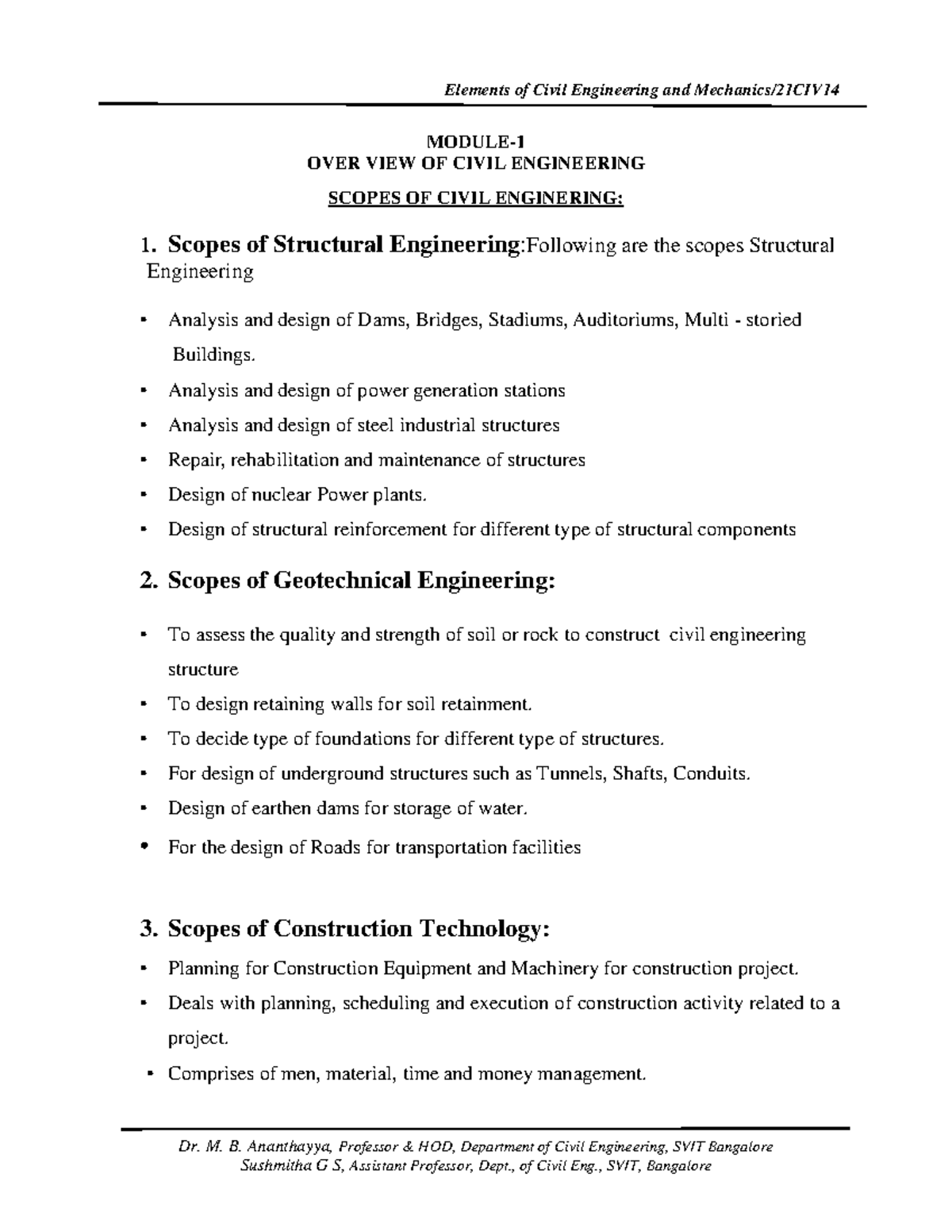 Elements OF Civil Engineering AND Mechanics 2021 scheme - Elements of ...