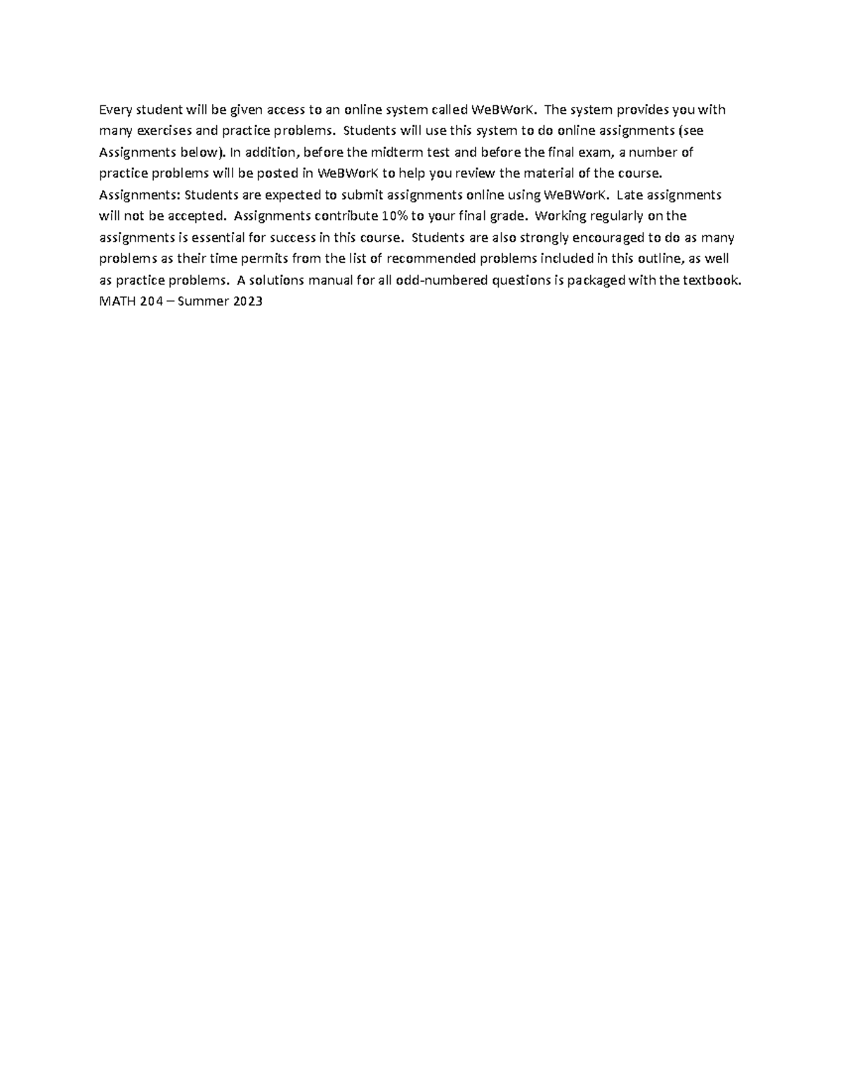 Linear algebra course outline math 124 uvm studocu