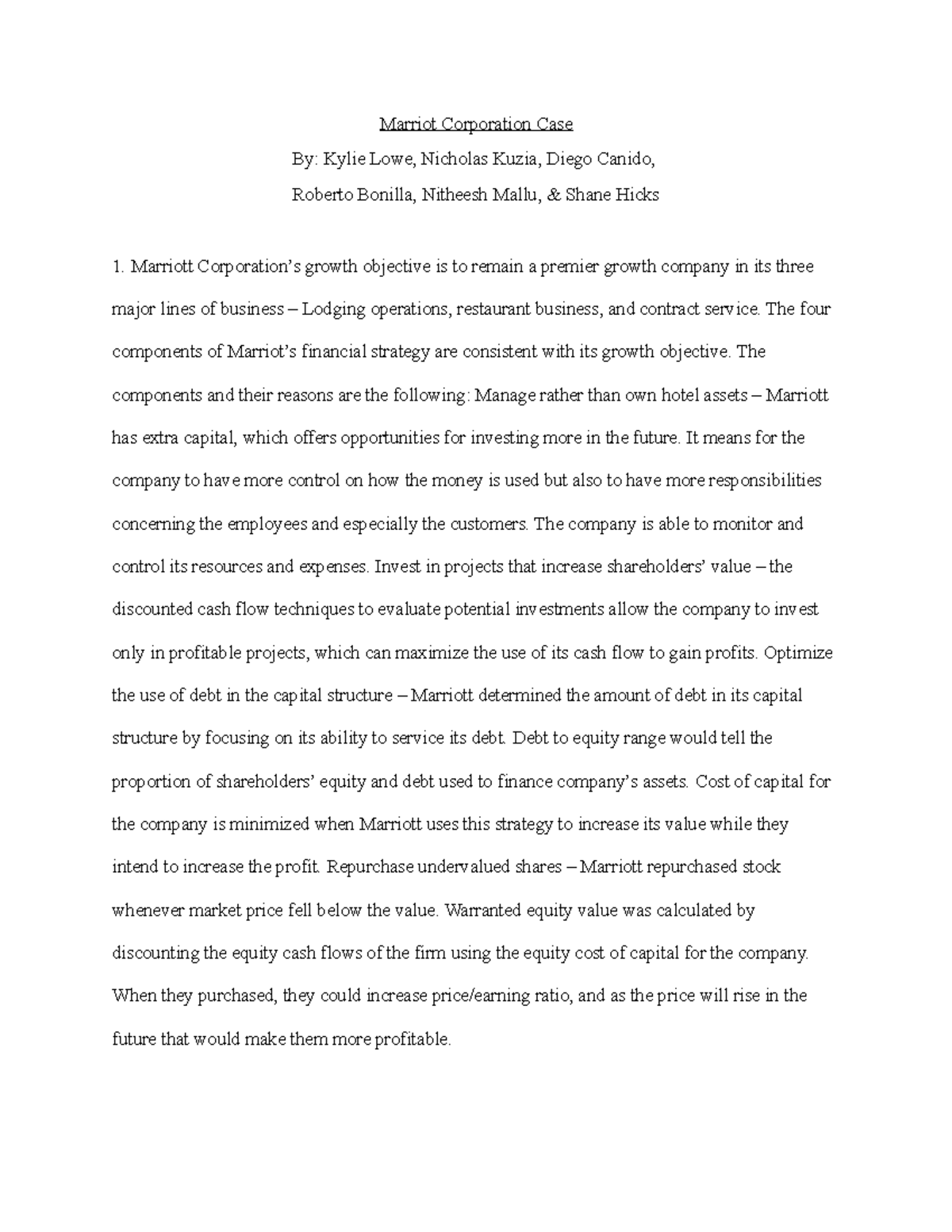 Marriott case essay 07 picture