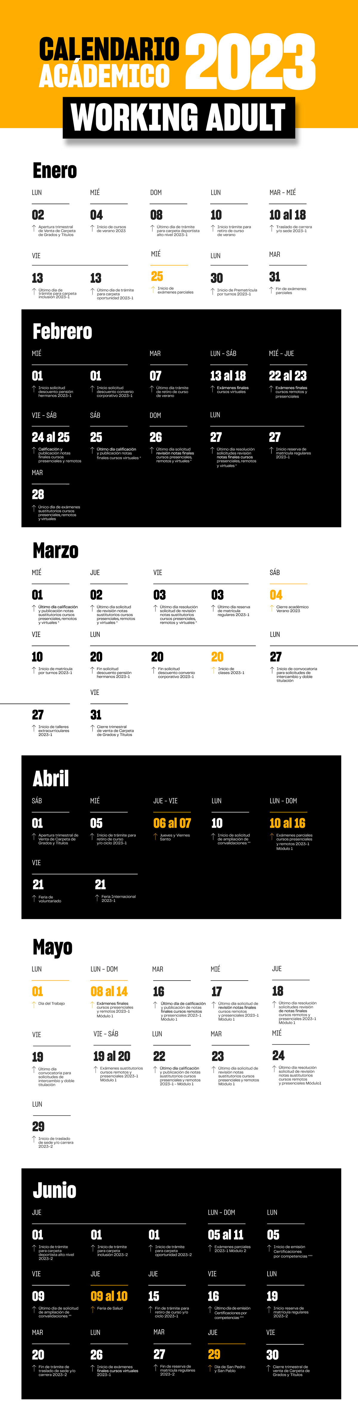 Calendario academico wa upn 2023 6
