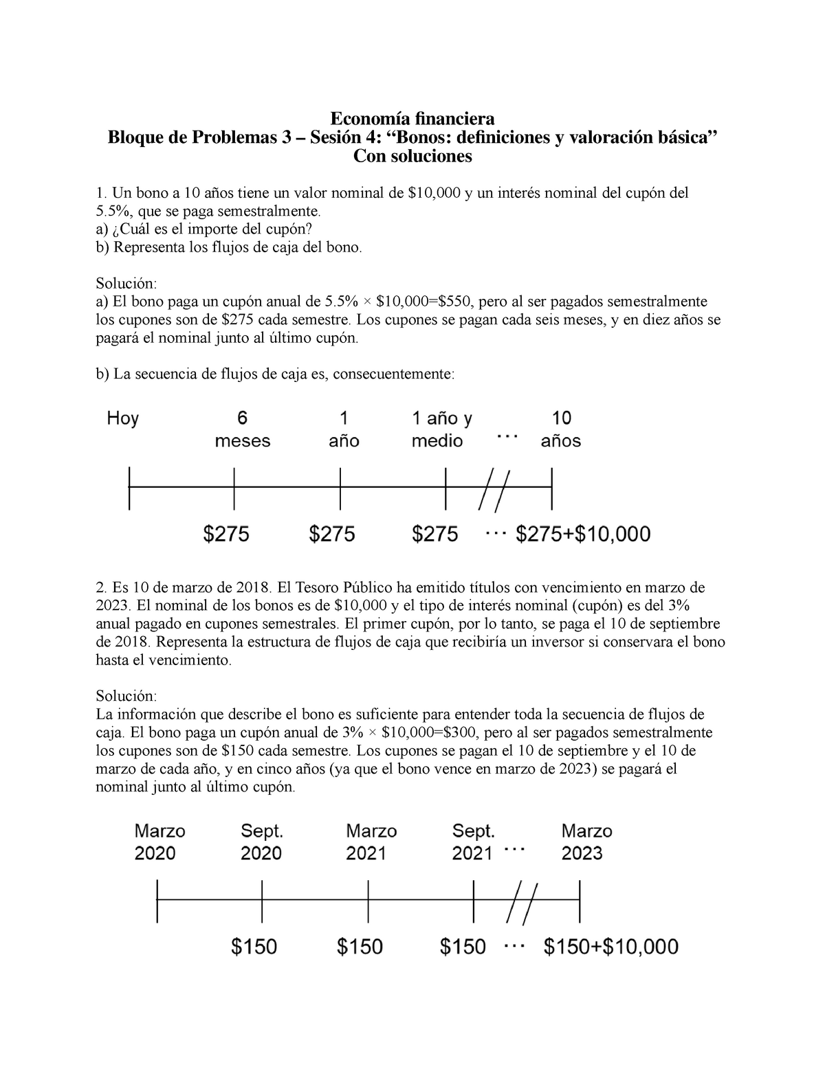 Bloque De Ejercicios 3 - Con Soluciones Practicos - Economía Financiera ...