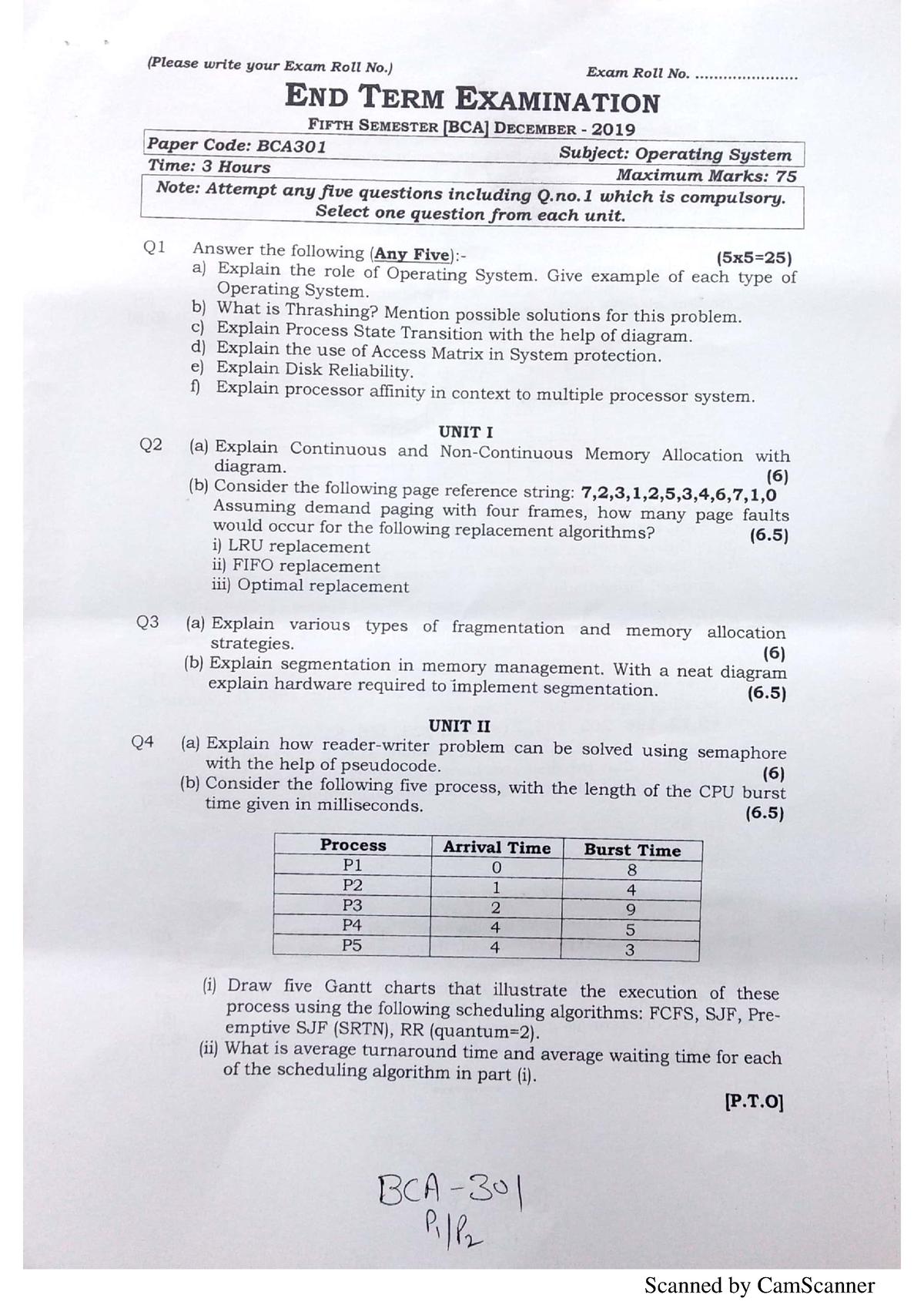 DEC 2019 BCA 5th Sem - Studocu