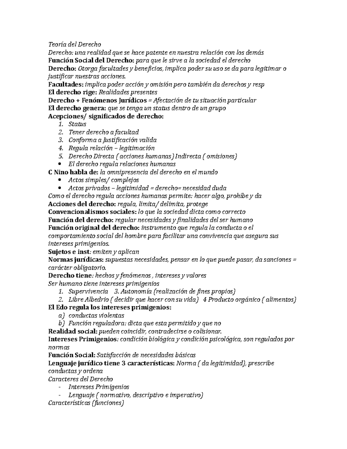 Guía Para El Primer Parcial - Teoría Del Derecho Derecho: Una Realidad ...