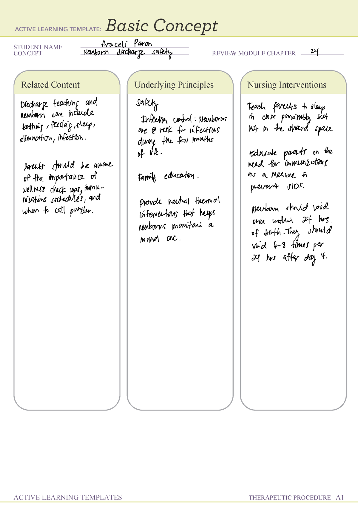 Template pediatrics - STUDENT NAME CONCEPT REVIEW MODULE CHAPTER ...