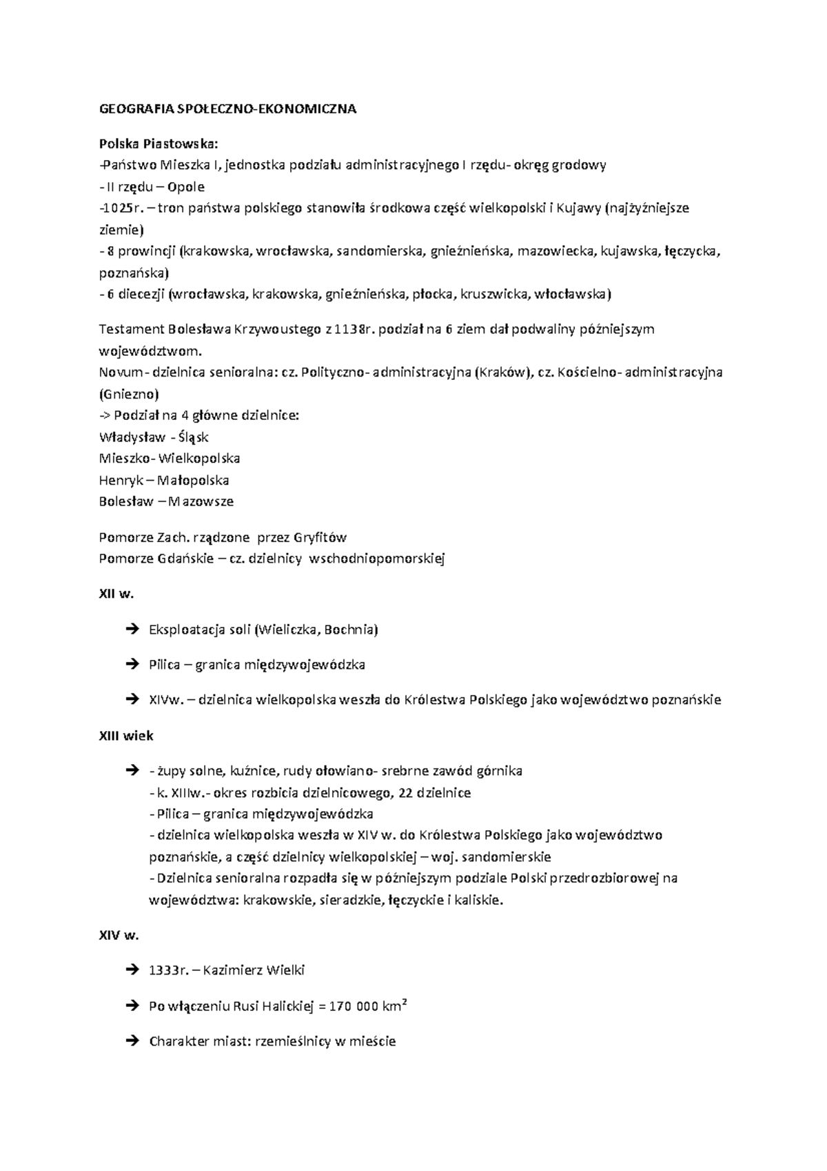 Geografia społeczno ekonomiczna Polski - Warning: TT: undefined