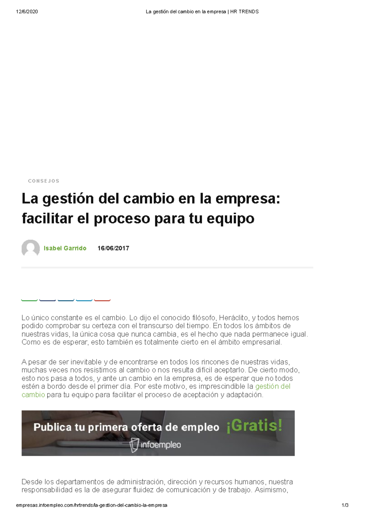 La Gestión Del Cambio En La Empresa - Infoempleo/hrtrends/la-gestion ...