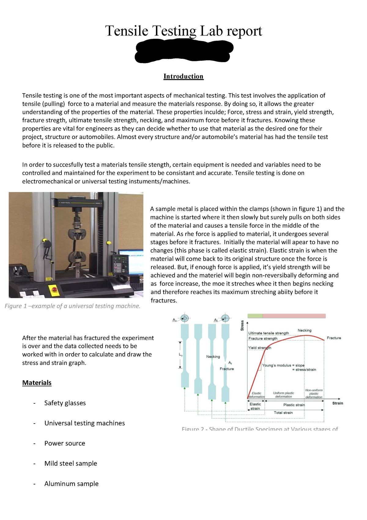 tensile test research paper