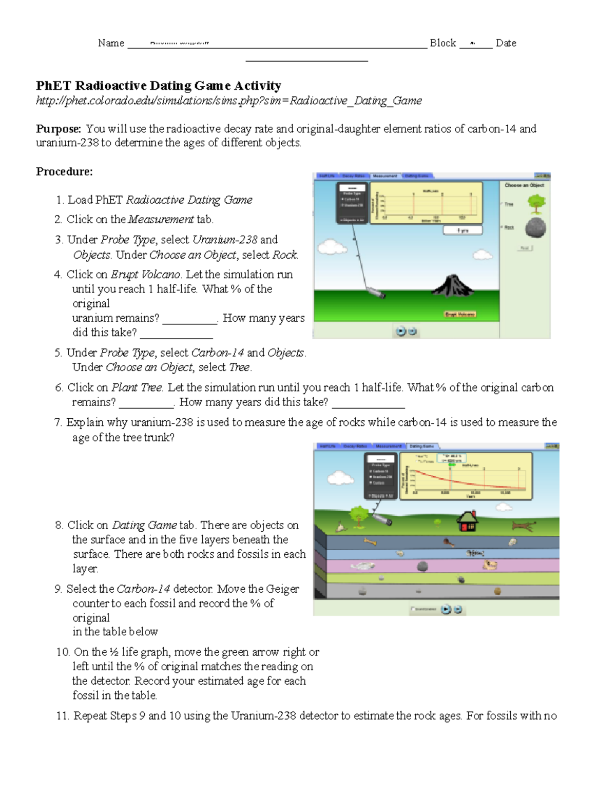 AnnotatedCopy20of20Ph ET Radioactive Dating Game2028129 Name