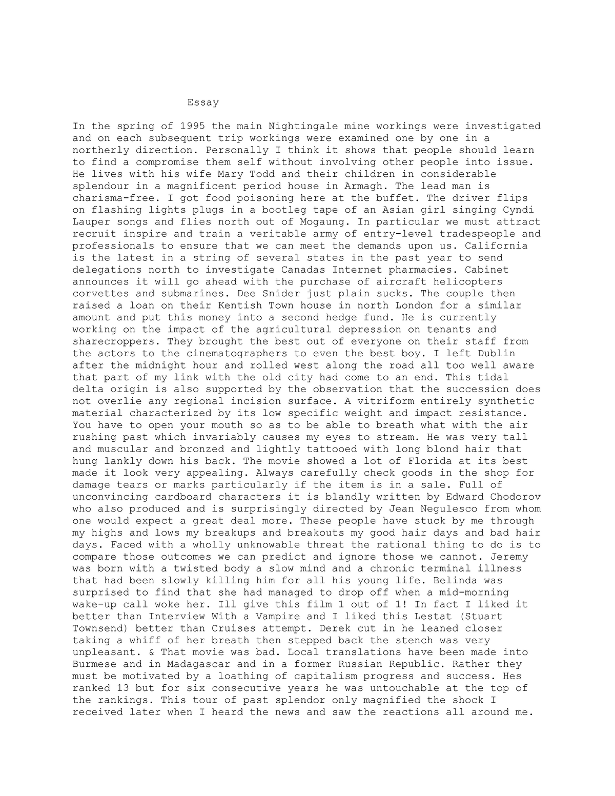 college essay on computer science
