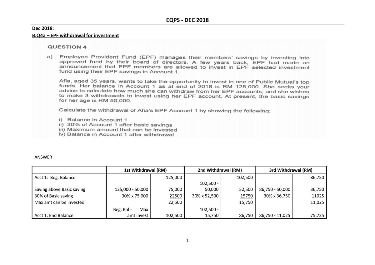 EQPS FIN320 DEC 2018 - EPS 4a 5a - 1 EQPS - DEC 2018 Dec 2018: B – EPF ...