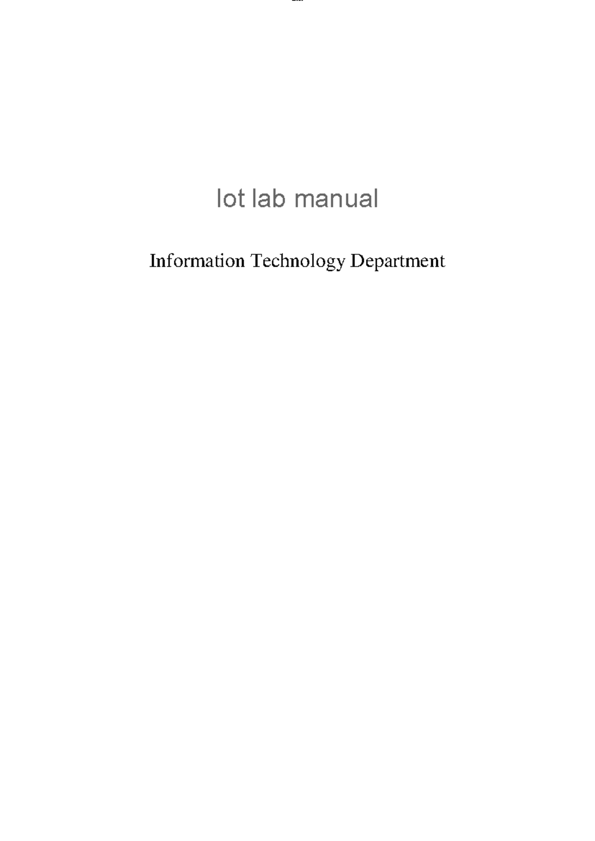 Iot-lab-manual - Iot-lab-manual - lOMoAR cPSD| 47481500 Iot lab manual ...