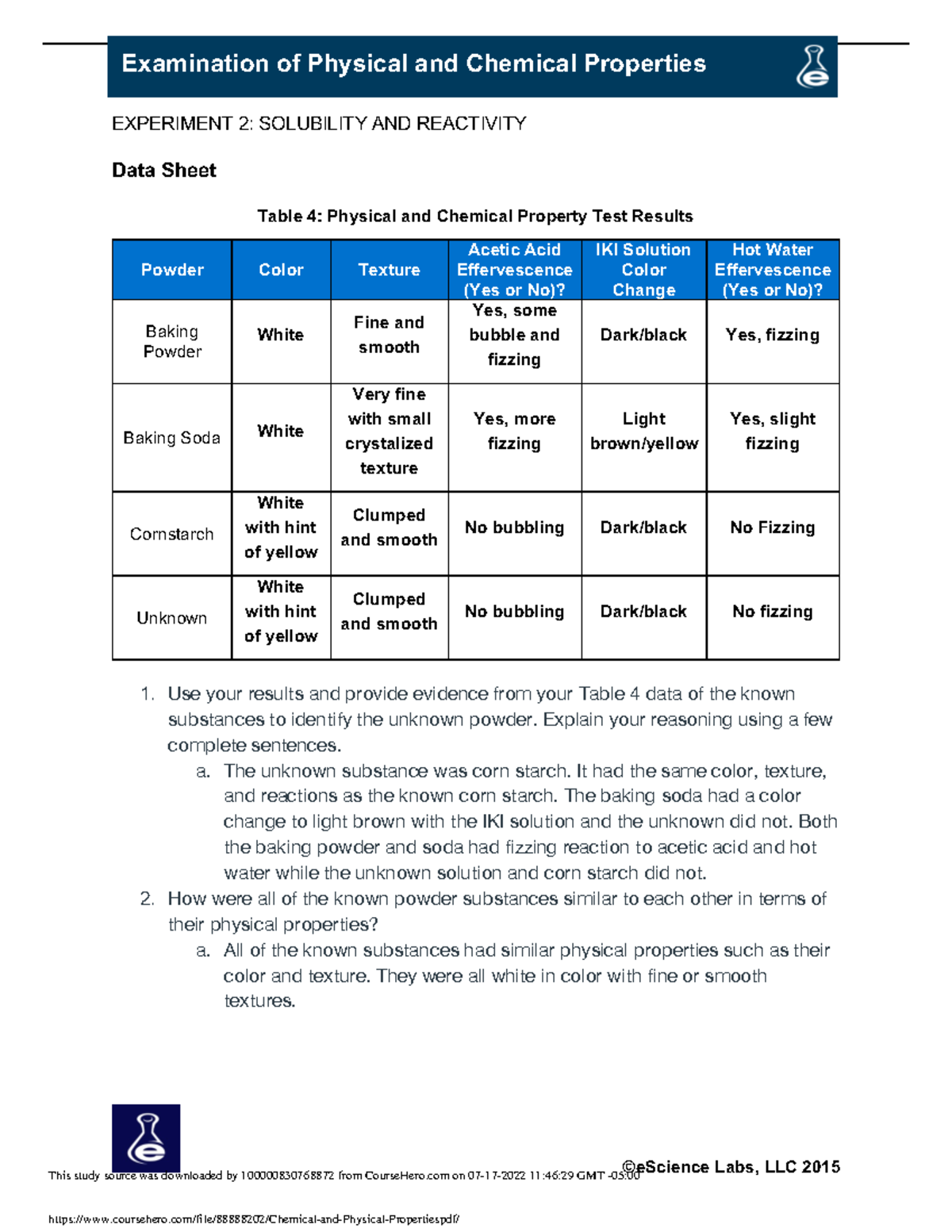 chemical-and-physical-properties-escience-labs-llc-2015-examination