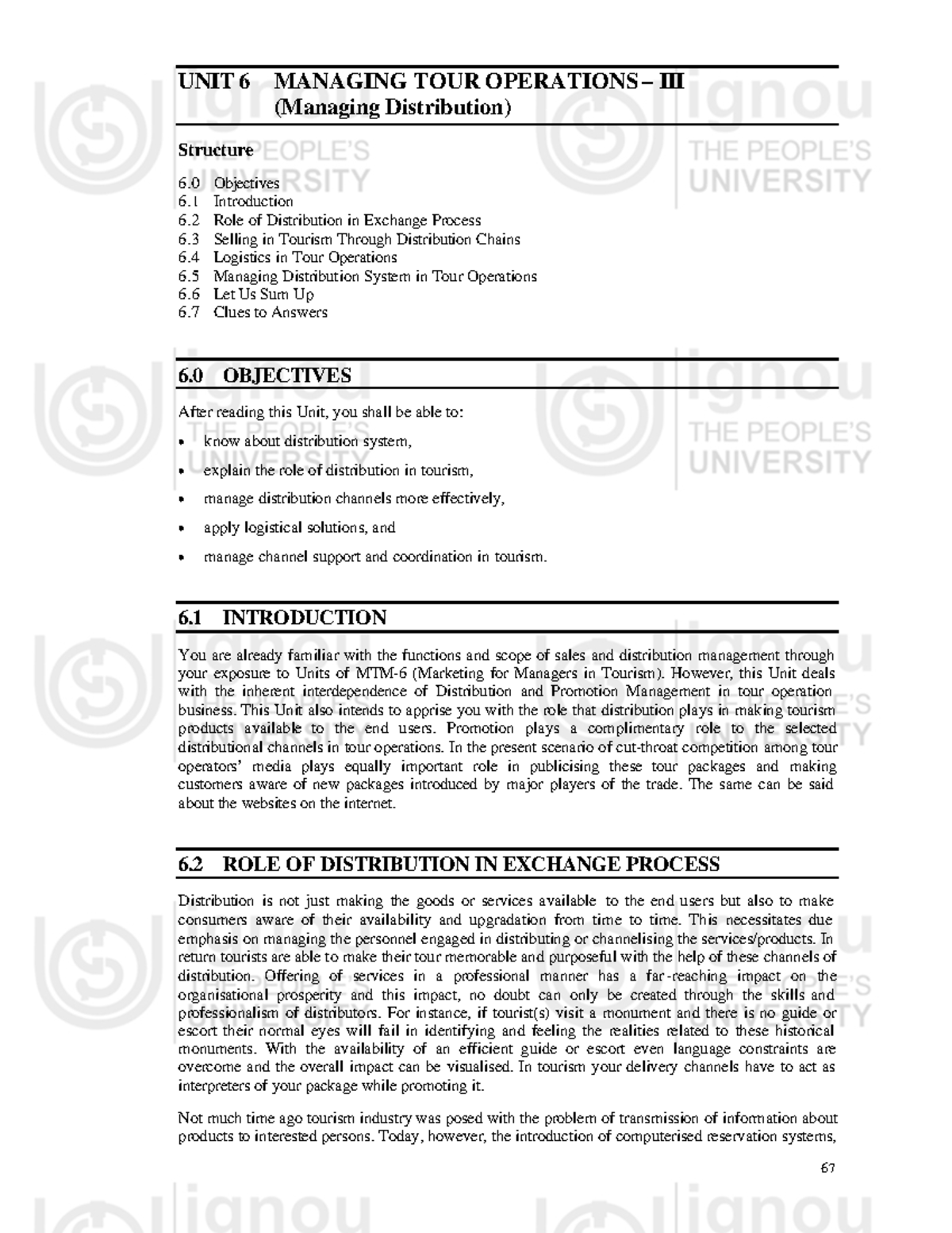 6 - Managing-TOUR- Operations-III-Managing-Distribution - UNIT 6 ...