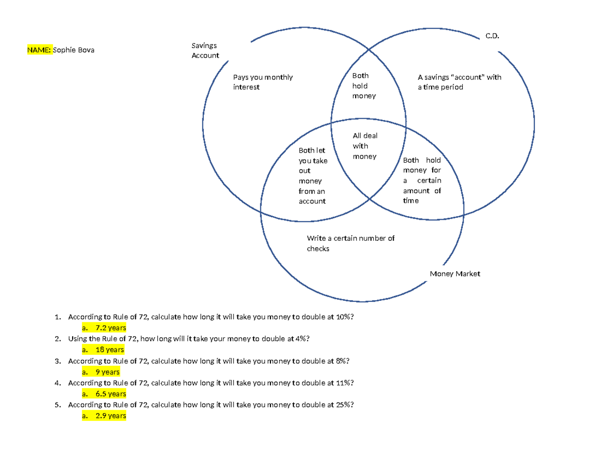 Unit 5 Venn diagrm questions Worksheet - NAME: Sophie Bova 1. According ...