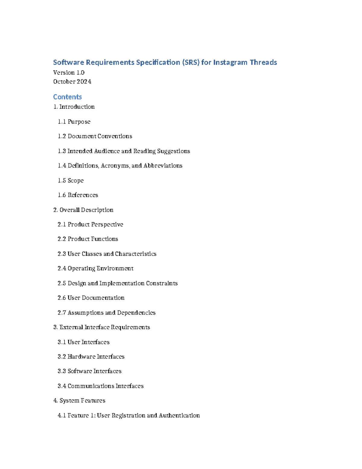 Instagram Threads SRS with Visualizations Software Requirements