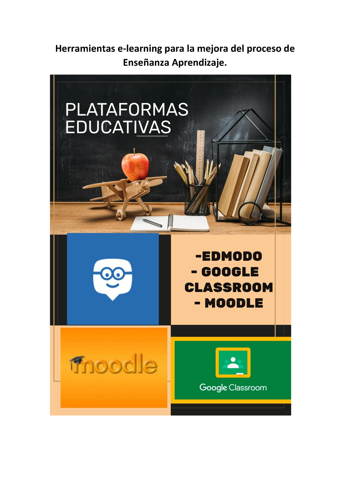 Herramientas E-learning Para La Mejora Del Proceso De Enseñanza ...