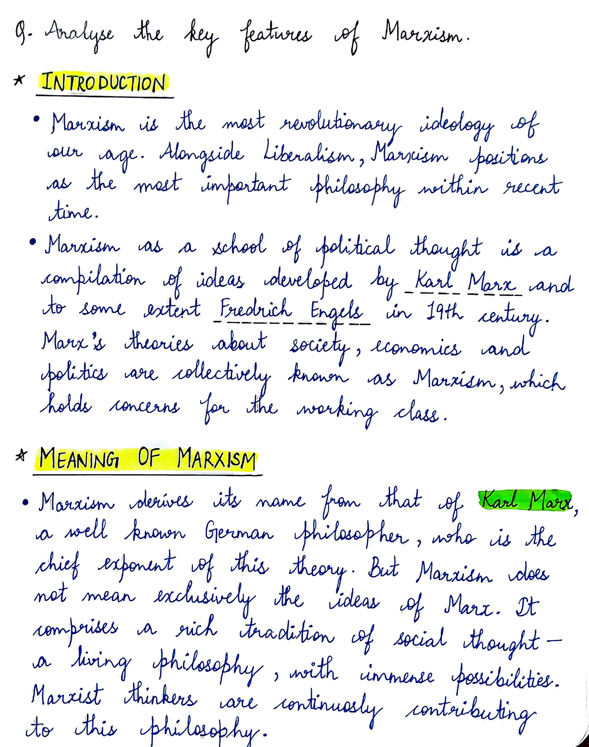 What Are The Key Features Of Marxism