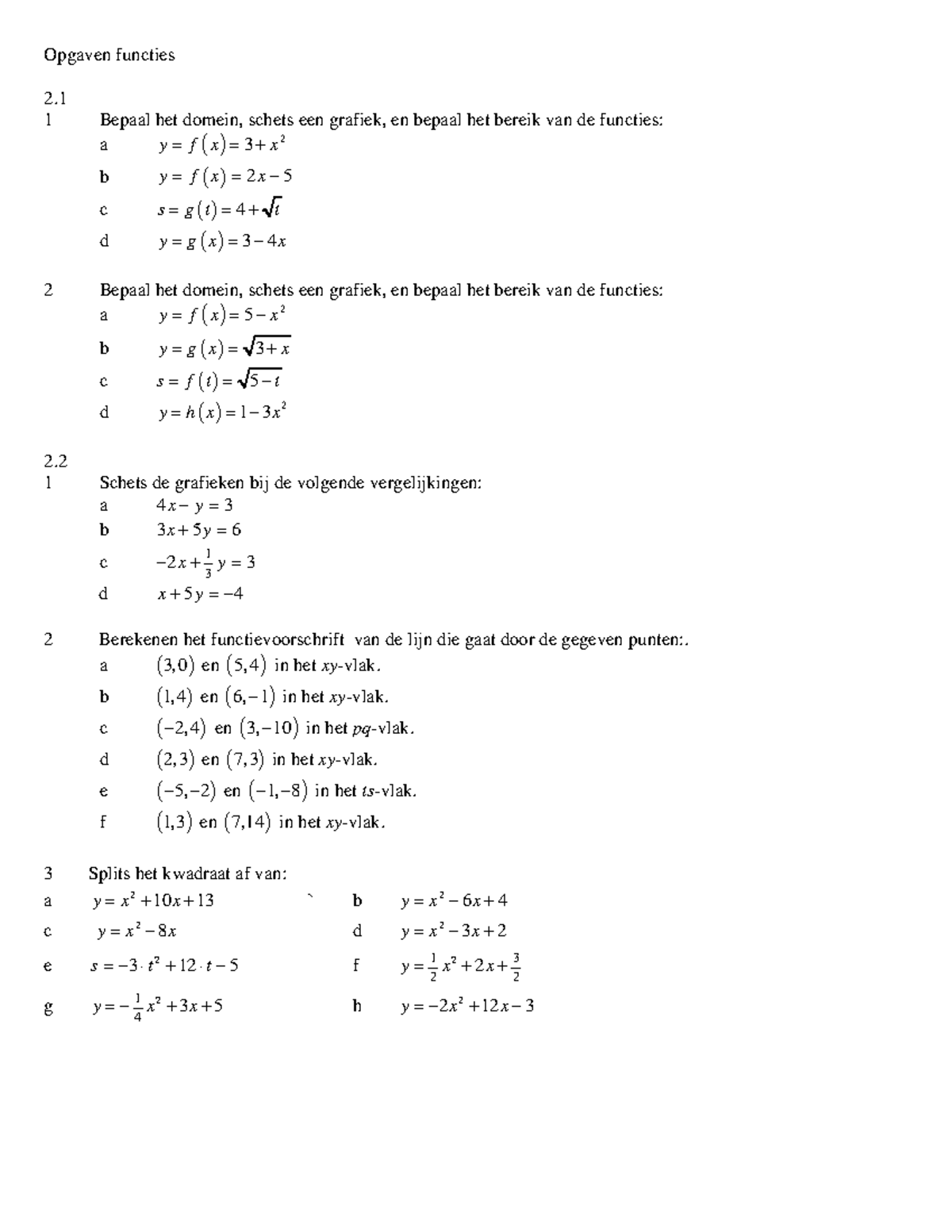 Opgavenfuncties Par 2 1 2 2 Studeersnel