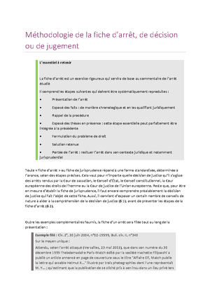 MÃ©️thodologie Du Cas Pratique - Méthodologie Du Cas Pratique Le Rappel ...