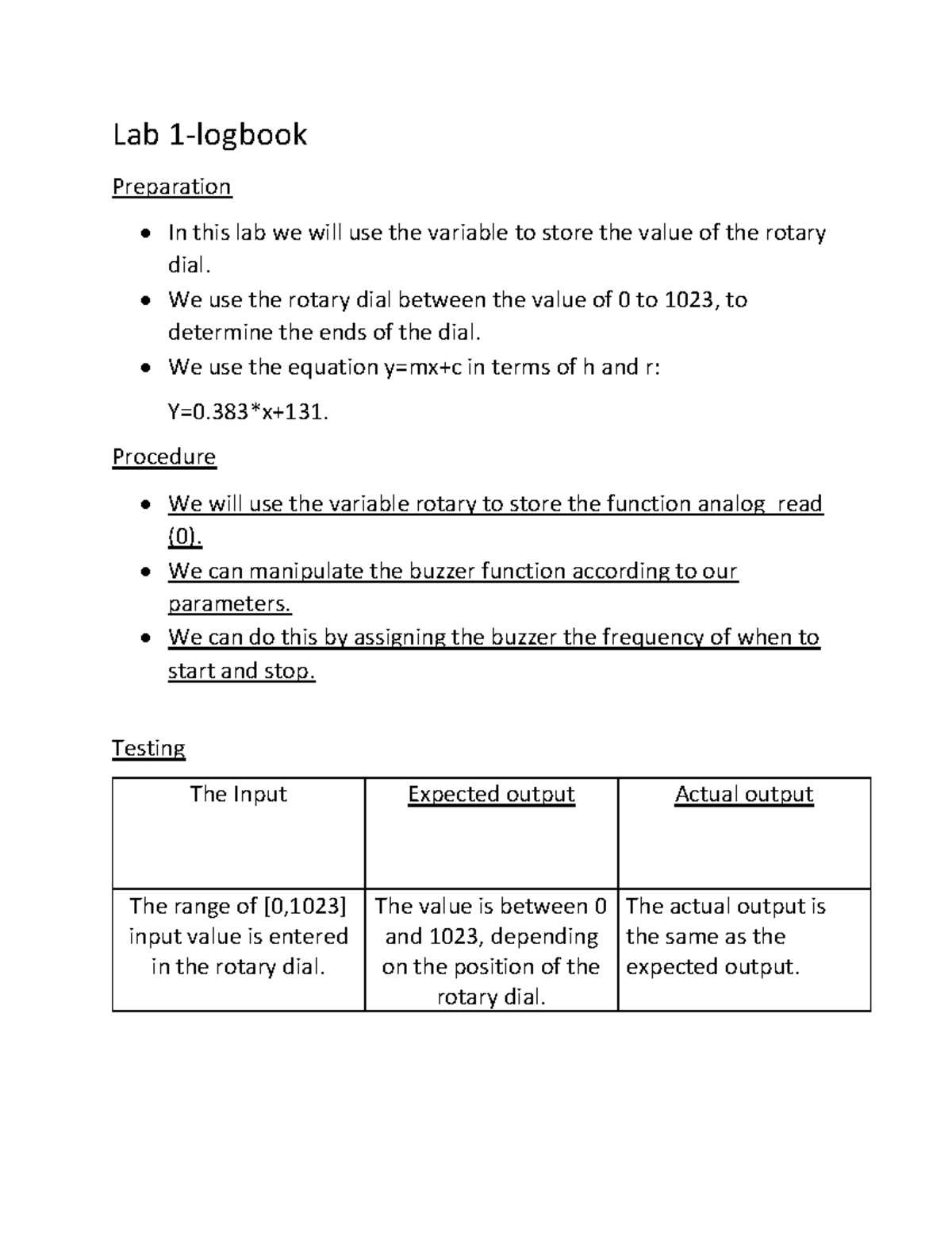 Logbook1 lab lecture Lab 1logbook Preparation In this lab we will
