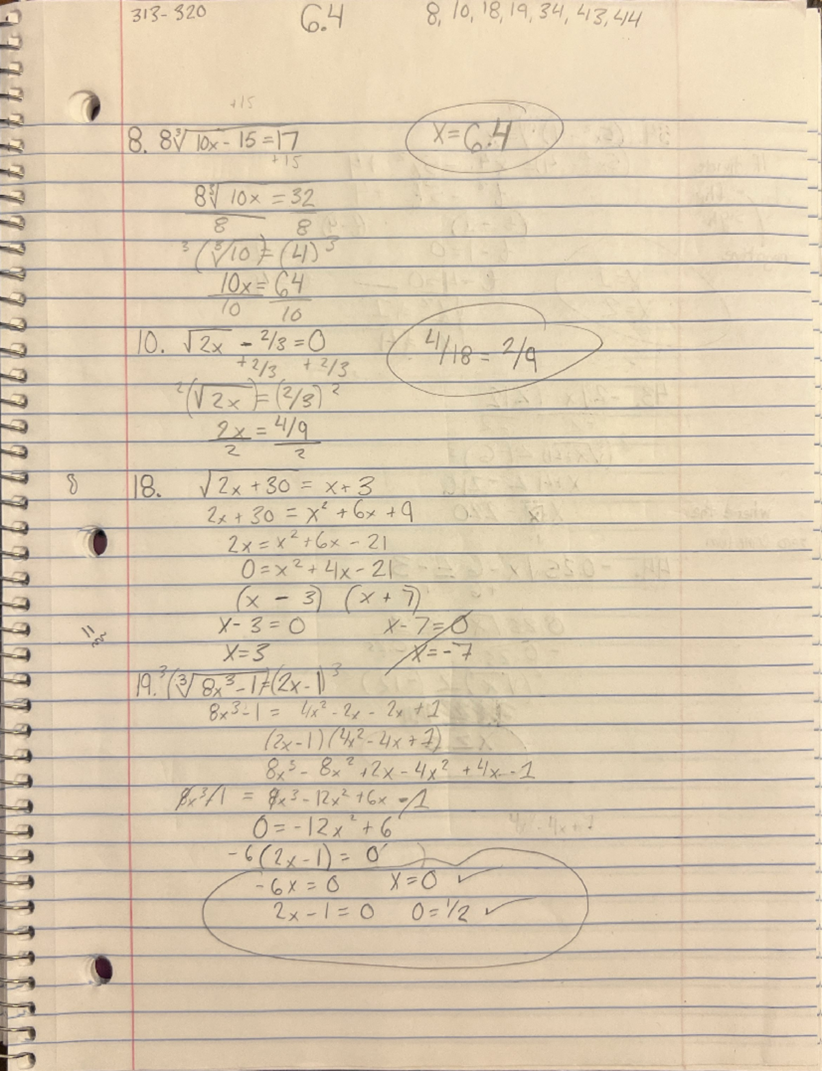 Math 6.4 HEdwards - yo math - V 2 x = ( / 3 ) ' ####### - 6x= 0 X= 313 ...
