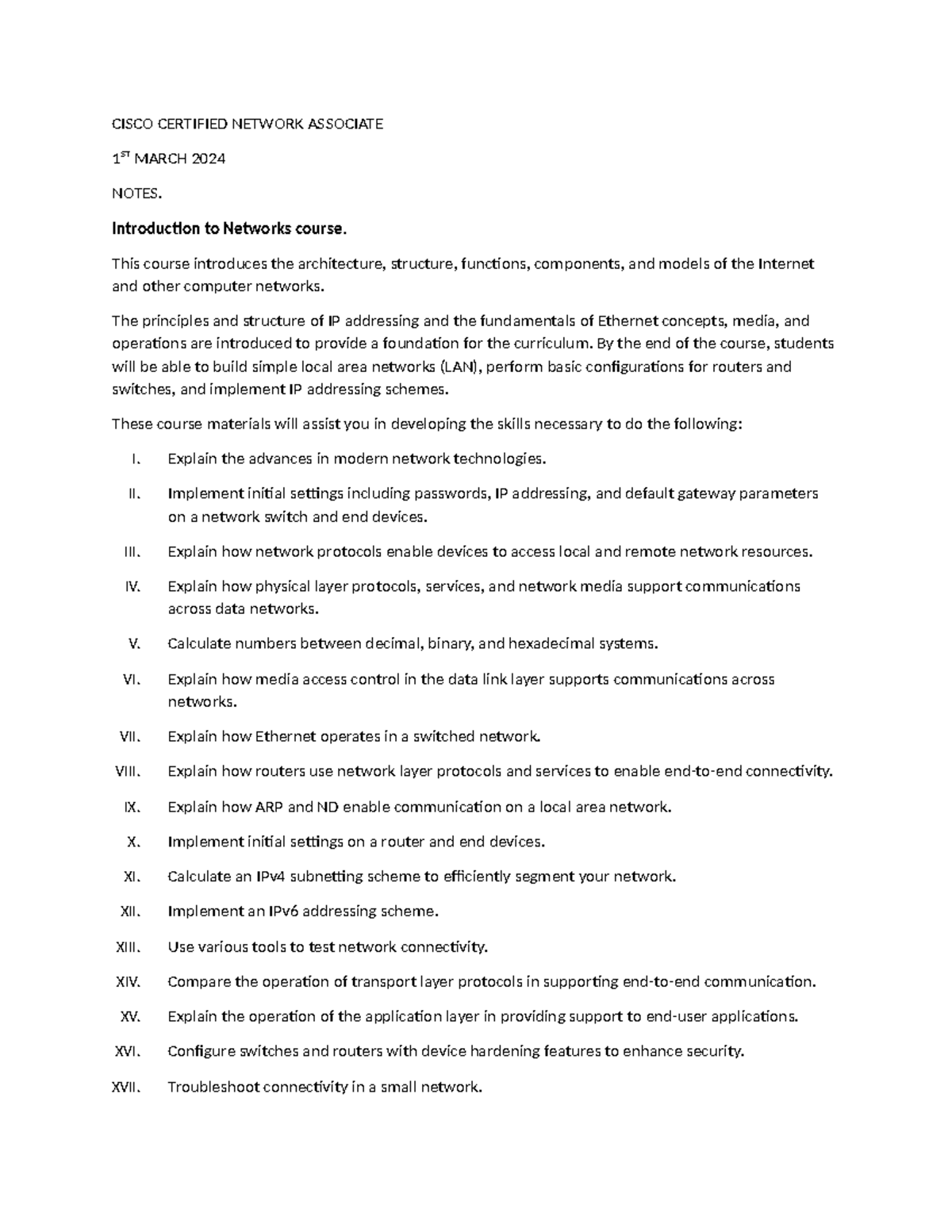 Cisco Certified Network Associate - CISCO CERTIFIED NETWORK ASSOCIATE 1 ...